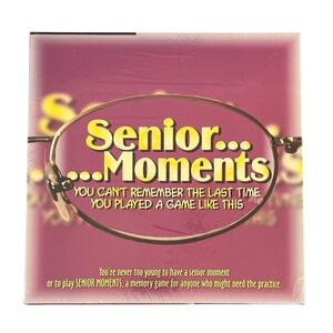 Senior Moments Board Game TDC Games Memory Game 2-8 Players Item 1700 New Sealed